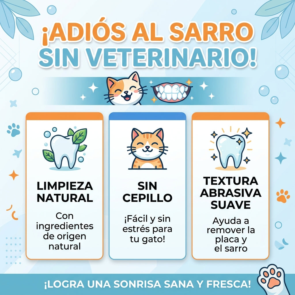 Adiós Sarro sin Veterinario ( Gatos y Perros)